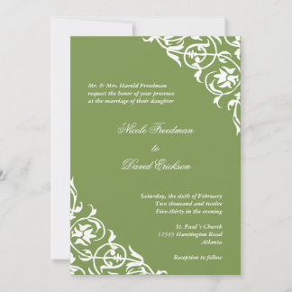 Convites Casamento elegante com script de rolagem de canto