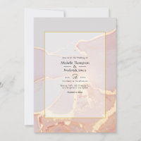Casamento Elegante com Tinta Alcoólica Rosa Dourad