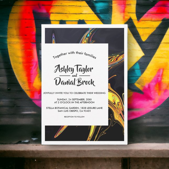 Convites Casamento elegante com tipografia mínima moderna d (Criador carregado)