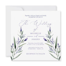 Casamento Elegante De Aquarela Da Blisa De lavanda