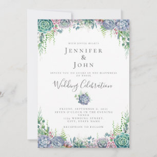 Convites Casamento Elegante de Aquarela Genérica