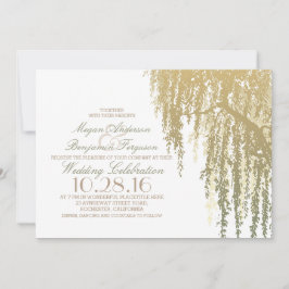 Convites Casamento Elegante de Árvore Selvagem de Sombras D