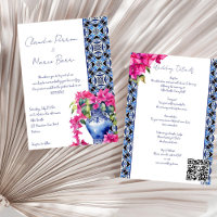 Casamento elegante de Bougainvillea, Azulejos fran