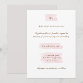 Convites Casamento Elegante De Cinzas Brancas Douradas, Cor