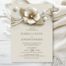 Casamento Elegante de Flores e Pérolas