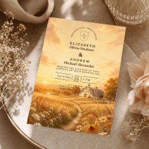 Casamento Elegante de Flores Silvestres de Outono