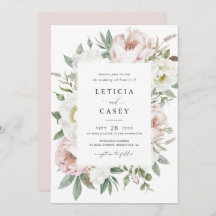Casamento Elegante de Frame Branca de Blush Blush