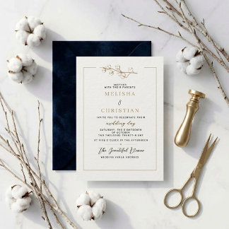 Convites Casamento Elegante de Inverno com Esboço a Lápis d
