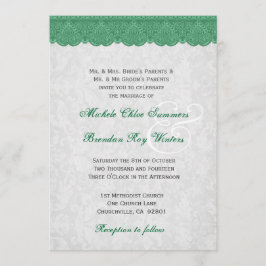Convites Casamento Elegante de Lua Verde R432