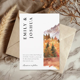 Convites Casamento Elegante de outono