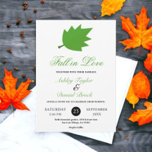 Casamento Elegante de Outono Folhas Caem