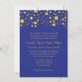Convites Casamento Elegante de Pontos de Confetti Glitter D