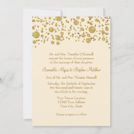 Convites Casamento Elegante de Pontos de Confetti Glitter D