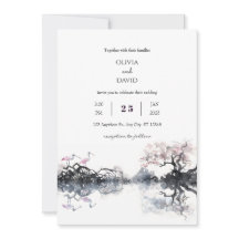 Casamento Elegante de Spoonbill Casal Watercolor B