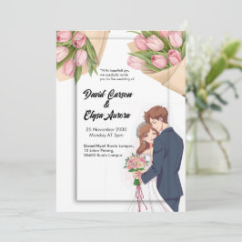 Convites Casamento Elegante design atemporal e romântico