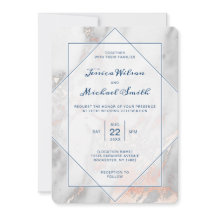 Casamento elegante Dourado do rosa de mármore