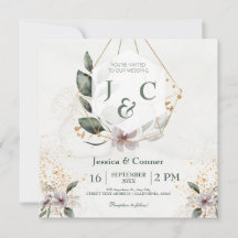 Casamento Elegante Dourado Verde