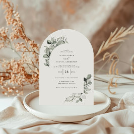 Convites Casamento elegante e botânico Eucalyptus