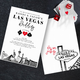 Convites Casamento elegante e divertido em Las Vegas