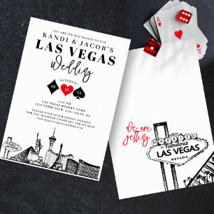 Convites Casamento elegante e divertido em Las Vegas