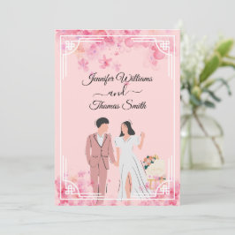 Convites casamento elegante e simples na moda de orçamento 