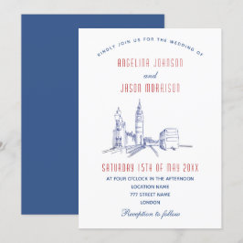 Convites Casamento Elegante em Londres