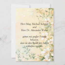 Convites Casamento Elegante em Pastel