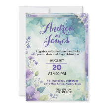 Casamento Elegante em Tons Pastel de Lavanda e Ver