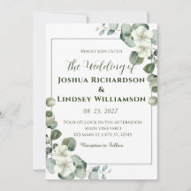 Casamento Elegante Eucalipto e Flor Branca