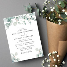 Casamento Elegante Eucalyptus Watercolor