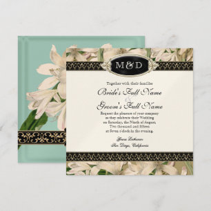 Convites Casamento Elegante Formal Dourado do Barroco Vinta