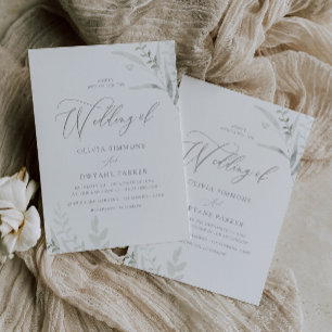 Convites Casamento Elegante Greenery All Seasons