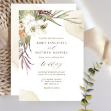Casamento Elegante Greenery e Cream Watercolor