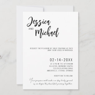 Convites Casamento Elegante Minimalista 💍
