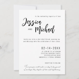Convites Casamento Elegante Minimalista 💍