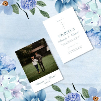 Convites Casamento Elegante Minimalista Branco