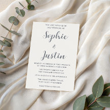 Casamento Elegante Minimalista em Cinza Prata Scri