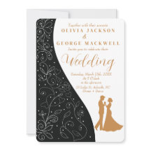 Casamento Elegante Minimalista Negro e Branco