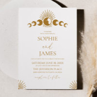 Casamento Elegante Mínimo do Ciclo da Lua Celestia