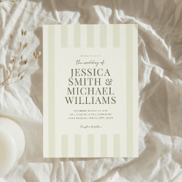 Convites Casamento Elegante Moderno De Azeitona