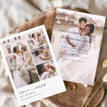 Casamento Elegante Moderno de Foto Minimalista 5