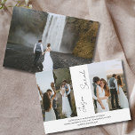 Convites Casamento Elegante Moderno Elegante 5 Fotografias<br><div class="desc">Especial para você!</div>