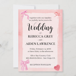 Convites Casamento Elegante Moderno Elegante Elegante de Ar