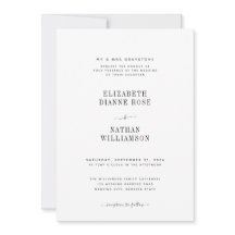 Casamento Elegante Negro e Branco Minimalista