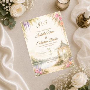 Convites Casamento Elegante no Jardim