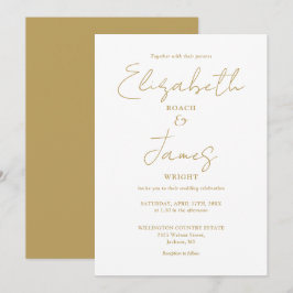 Convites Casamento Elegante Rascunho Minimalista Moderno Do