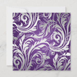 Convites Casamento Elegante Redemoinho Roxo