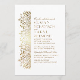 Convites Casamento Elegante Respiratório do Bebê Floral Dou