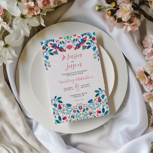 Convites Casamento Elegante Romântico de Otomi Tenangos Mex