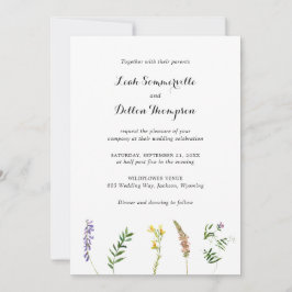 Convites Casamento Elegante Rústico Simples Floral Floral S